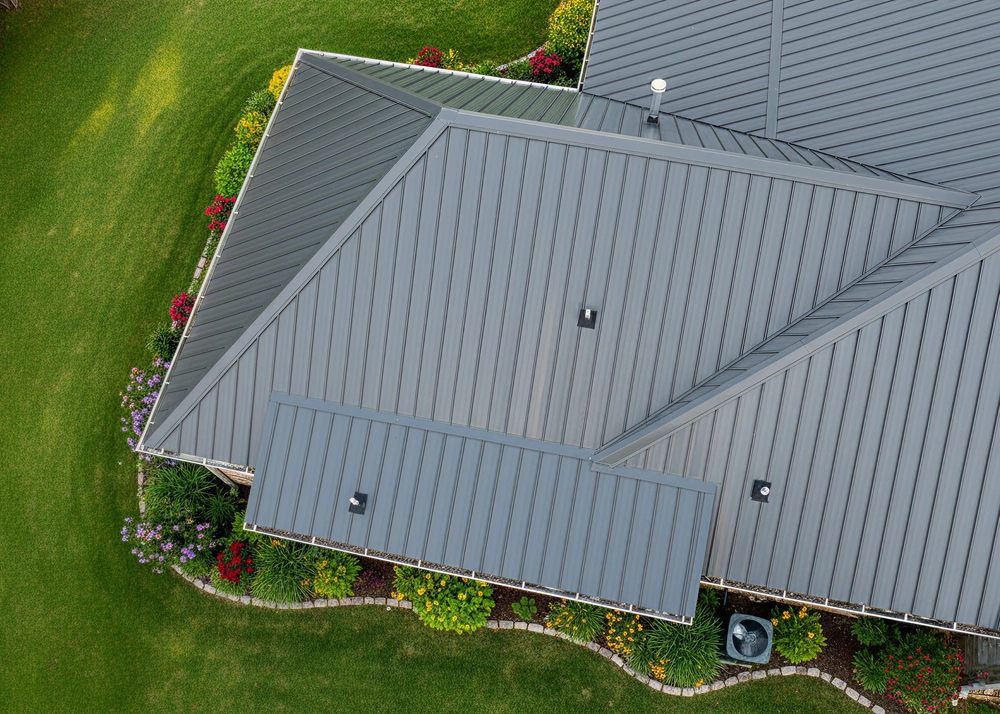 Beautifully renovated roof showcasing quality workmanship and vibrant colors