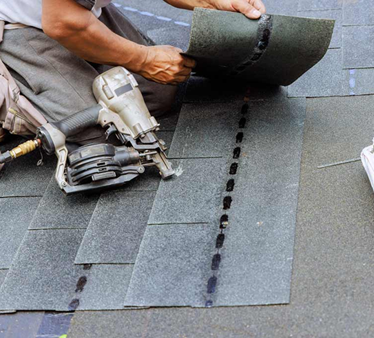 Service manufacturing process in roofing industry